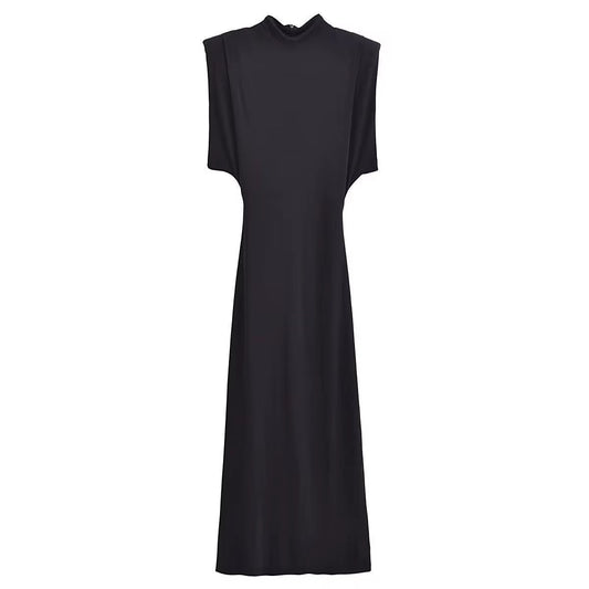 Effortless Elegance: the Black Slim Midi Dress